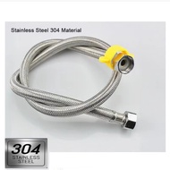 SUS304 30-60cm B&amp;S Sink Faucet Flexible Hose Angle Valve Hose Toilet Hose 1/2 Bathroom Pipe COD