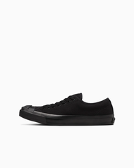 日本限定 Converse JACK PURCELL 基本款 開口笑 黑色 全黑 帆布鞋/ 25 cm