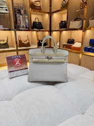 門市現貨Hermes Birkin 25 冰川白銀扣 touch B stamp