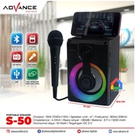 Advance S50 Speaker Bluetooth Portable LED Light / Speaker Portable Advance S50BT