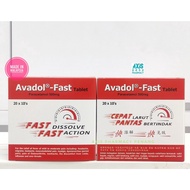 AVADOL-FAST TABLET (PARACETAMOL) 500MG FAST DISSOLVE FAST ACTION (EXP 12/2027)