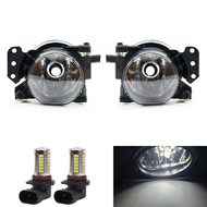 Fog Lamp Assembly With Bulbs For BMW 3 5 6 Series E60 E61 E90 E91 323i 325i 525i Front Bumper Anti F