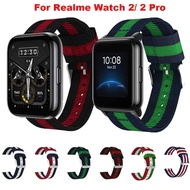22mm Nylon Strap for Realme Watch 2 / 2 Pro Smartwatch Bracelet Replacement Wristband for Realme Watch S/S Pro Band