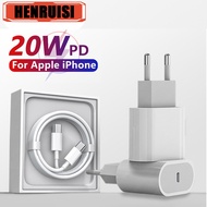 For Apple Phone Adapter 20W PD Charger Original Fast Charging USB Type C For iPhone 11 12 13 14 Pro ipad USB C Lightning Cable