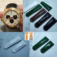20mm 弧形 勞力士專用 牛皮鱷魚紋錶帶 合用: Role錶帶  submariner GMT daytona 代用膠帶