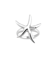 Silver thai Jewelry แหวนเงิน925 ปลาดาวริมทะเล 925 sterling silver ring seaside starfish
