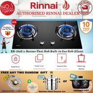 Rinnai - RB782G - 4.5kW 2 Burner Glass Cooking Built In Gas Cooker Hob / Gas Stove Tungku Dapur