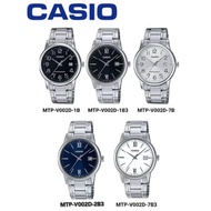 [2YEARS WARRANTY] Casio MTP-V002D Men Watch Youth Analogy Watch MTP-V002D-2B3 MTP-V002D-1B MTP-V002D