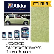 AIKKA PERODUA G40 OLIVE GREEN 2K CAR PAINT