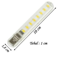 MATA [ORIGINAL BOSS] USB LED Lamp 8 Eyes Super Bright Light 8 Eyes USB Lamp