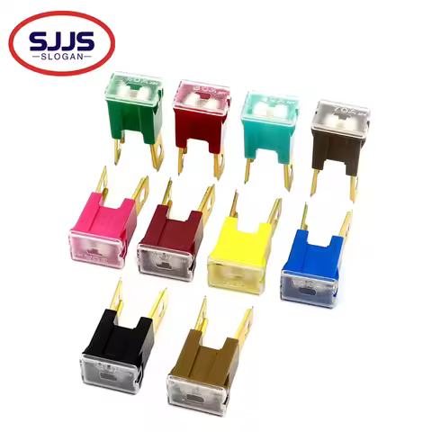 【5-2PCS】Automotive Car truck van square Fuse long feet male Fuse 20A 30A 40A 50A 60A 70A 80A 90A 100