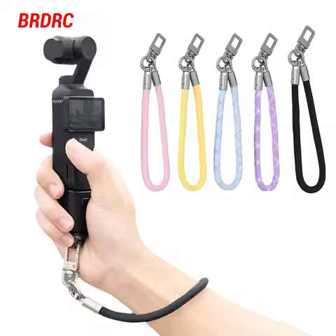 BRDRC Pocket 4 Lanyard Hand Strap Anti-lost Rope for DJI Nano/Osmo 360/Insta360 X5 Ace Pro 2 Outdoor