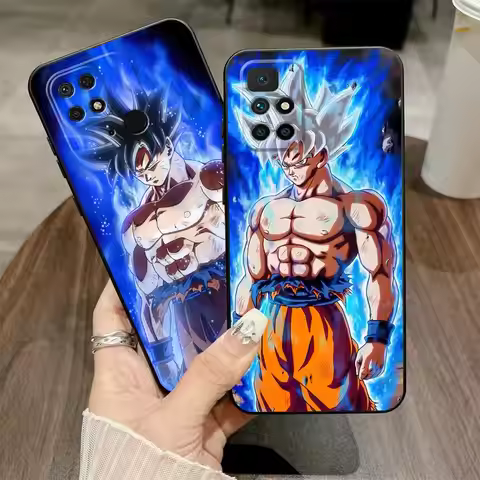Super Saiyan 3d Changing Visual Dragon Ball Black Soft Phone Cover Case for Xiaomi Redmi 9 A4 10 A3 