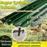 1.5m 2m Pagar Cyclone Fence Column Triangle Steel Iron Column Tiang Pagar Fence Posts Pagar Cyclone 