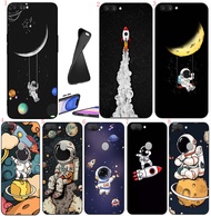 OPPO A17 k A58 A78 A18 A3 Pro A3X A80 5g Realme C35 c55 narzo N55 C11 Astronauts Soft black phone ca