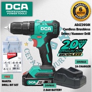 DCA ADJZ2050I Cordless Brushless Driver/Hammer Drill 『6 Months Warranty』