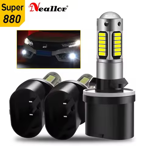2pcs 1200Lm H27 880 Led 881 H27 H27/1 H27 led fog light Bulbs For Cars H27W/1 H27W1 Auto Fog Light L
