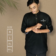 Taqwa Muslim Kurta koko Shirt for Adult Men, Plain 3/4 Sleeves, Original Guapo