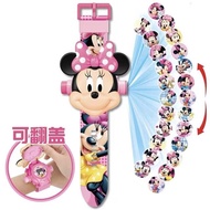Disney Cartoon Minnie Mouse Children Watch 3D Projection Cute Frozen Princess Digital Watches Childr