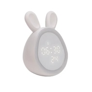 Cute Time Rabbit Alarm Clock Rechargeable Led Luminous Digital Clock With Lights Children Students C