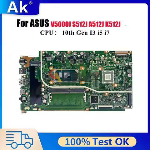 X512JA Laptop Motherboard For ASUS F512J S512J X512J X512JP V5000J X512JAU X512JAW A512J X512JF Main
