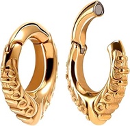 ERKUOO 2 PC Ear Hangers Gauges Stainless Stee Ear Weights Expander Dangle Ear Tunnels Plugs Stretche