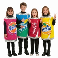Kids Fanta Sprite Can Cosplay Costume Unisex Tech LED Performance Outfit In Stock