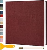 Photo Album Self Adhesive Pages Scrapbook Magnetic Photo Albums with Sticky Pages for 4x6 5x7 8x10 P