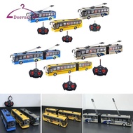 [deevoka] RC School Bus 1/32 27MHz Remote Control Bus for Kids, Realistic Lights, Electronic Truck M