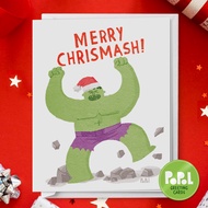 Popol - Merry Chrismash - Christmas Cute Funny Sweet Greeting Card for Loved Ones and Friends Gift