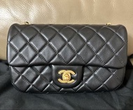Chanel mini flap 黑色 CF20 金球
