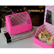 5pcs korean cup cake packaging muffin cup cake box cupcake cute unique packaging