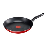 Tefal Essential Chef de France Nonstick Frying Pan (20cm, 26cm, 28cm, 30cm) Dishwasher Oven Safe No PFOA Thermo-Spot Heat Indicator Red