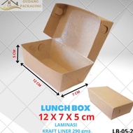 KARDUS KARTON DUS LUNCH BOX MAKANAN NASI MIE BUBUR AYAM SNACK LAMINASI