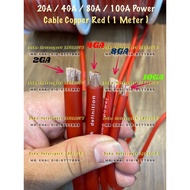 2GA 4GA 8GA 10GA Guage Car Audio Power Cable Amplifier Wirening Cable Modified Pure Copper OFC Power