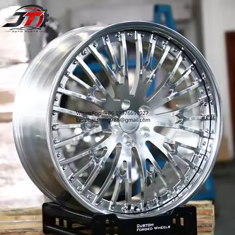 JT 17 18 19 20 Inch Polished Silver Rim Y Spoke Factory Direct 5x130 5x114.3 Forged Wheels Deep Conc