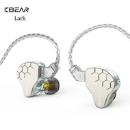 Kbear Lark 1DD ไฮบริด + ชุดหูฟัง KS1ไดรเวอร์1BA หูฟังสายหูฟังโทรศัพท์ไฮไฟหูฟังแบบมีสายสำหรับฟังเพลงเล่นกีฬาอินเอียร์