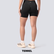 Terrel sportswear gym series women legging short black women's sports pants yoga running sport