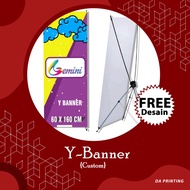 [DA PRINTING] Y-Banner Print for Promotion Size 60x160cm Advertising/ Surabaya
