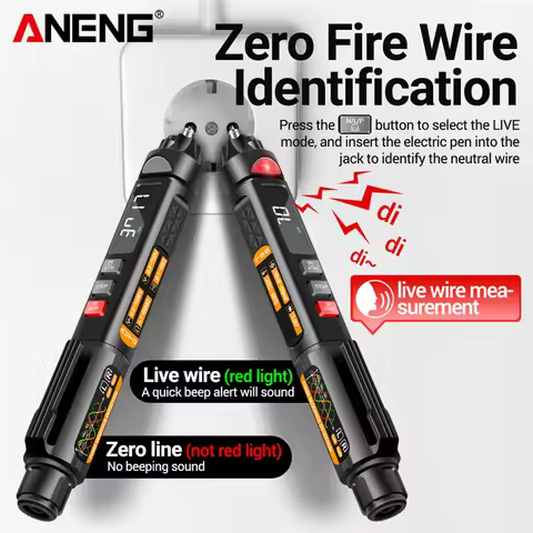 ANENG A3009 Mini Digital Multimeter Pen Smart Voice Broadcast Tester Meter Multimetro DC AC Voltage 