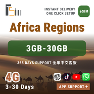Africa (22 Countries) 5G eSIM: 3/5/7/10/15/30 Days Total: 3GB/5GB/10GB/20GB/30GB | QR Code Email Ins