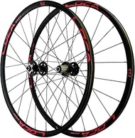 26 Inch Bicycle Wheel Set, Dual Wall Aluminum Alloy Mountain Disc Brakes, 7-11 Speed 24H Rim Wheels
