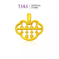 FC7 TAKA Jewellery 999 Pure Gold Pendant Abacus