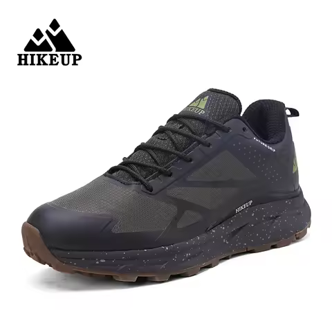 HIKEUP Outdoor Men's Sneakers Women Breathable Trail Running Shoes Hiking Shoes Trail Male Comfort T