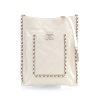 Chanel香奈兒白金小牛皮菱格紋mini Tote實用單肩包，稀缺款