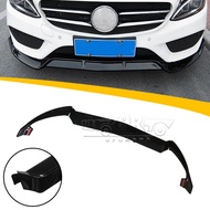 Hot Selling ABS Plastic Carbon Fiber Front Bumper Lip Splitter Spoiler For Mercedes Benz C-Class W20