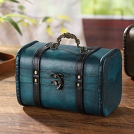 Retro Suitcase Drama Cosmetic Box Special Treasure Box Large Capacity Old-fashioned Accessories Wood