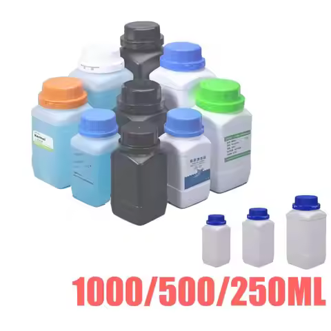 1pc Empty Plastic Bottles 250ML/500ML/1L Liquid Chemical Reagents HDPE Container Cosmetic Food Grade