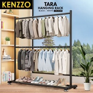 Kenzzo : Tara 2 Layer Strong Steel Structure Hanging Organizer Rack/ Large Laundry Rack/Cloth Clothe