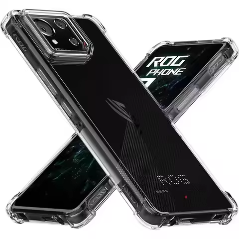 Clear TPU Transparent Case For ASUS ROG Phone 9 Pro 9FE Rog 8 7 6 5 5s Pro 3 2 ZS660KL Four Corners 